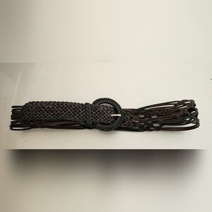 Braided Black and Brown Belt